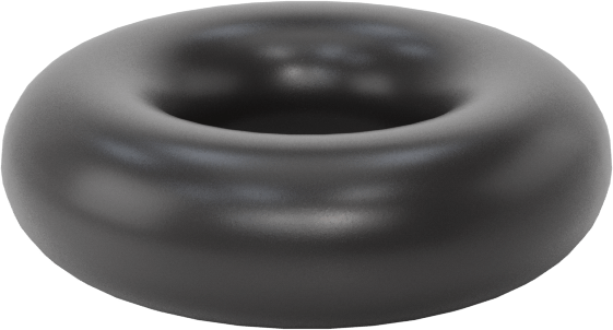 Ultra Kimyasala Dayanıklı FFKM 4079 O-Ring, 3/32 Kesirli Genişlik, Dash Numarası 105