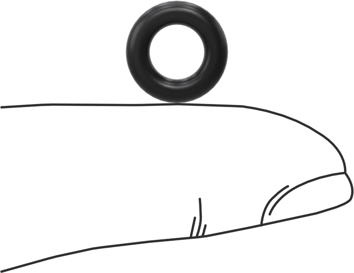 Ultra Kimyasala Dayanıklı FFKM 4079 O-Ring, 3/32 Kesirli Genişlik, Dash Numarası 108