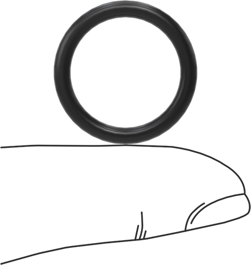 Ultra Kimyasala Dayanıklı FFKM 4079 O-Ring, 3/32 Kesirli Genişlik, Dash Numarası 115