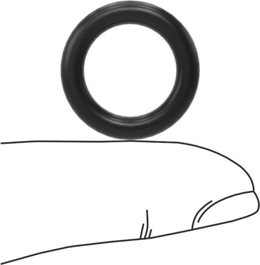 Ultra Kimyasala Dayanıklı FFKM 4079 O-Ring, 1/8 Kesirli Genişlik, Dash Numarası 207