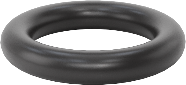 Ultra Kimyasala Dayanıklı FFKM 4079 O-Ring, 1/8 Kesirli Genişlik, Dash Numarası 207