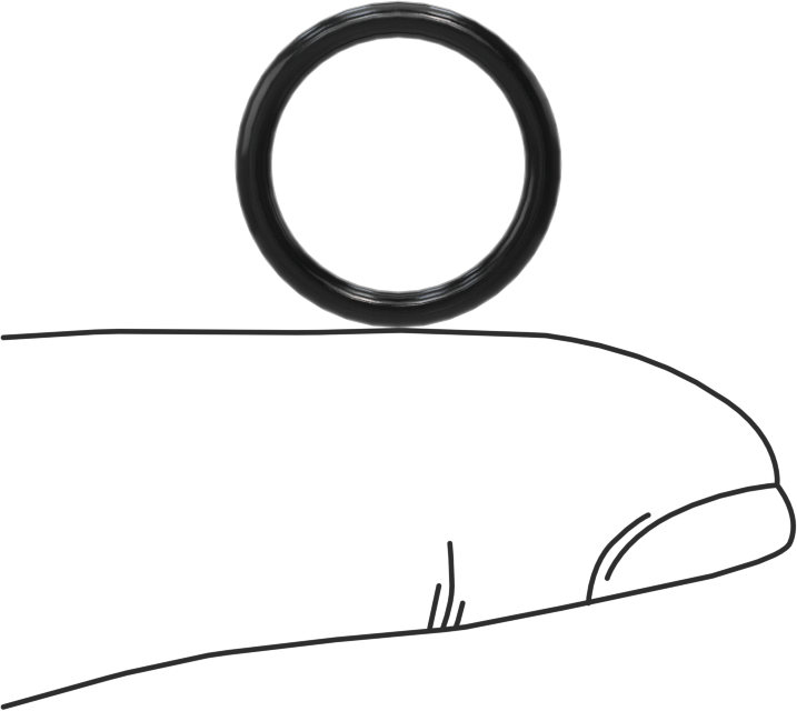 Suya ve Buhara Dayanıklı Yumuşak EPDM O-Rings, 1/16 Kesirli Genişlik, Dash Numarası 014