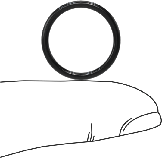 Suya ve Buhara Dayanıklı Yumuşak EPDM O-Rings, 1/16 Kesirli Genişlik, Dash Numarası 016