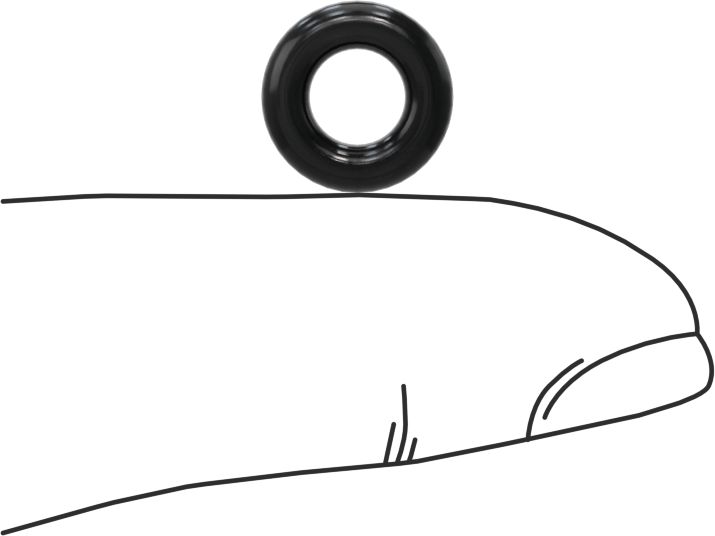 Suya ve Buhara Dayanıklı Yumuşak EPDM O-Rings, 3/32 Kesirli Genişlik, Dash Numarası 107