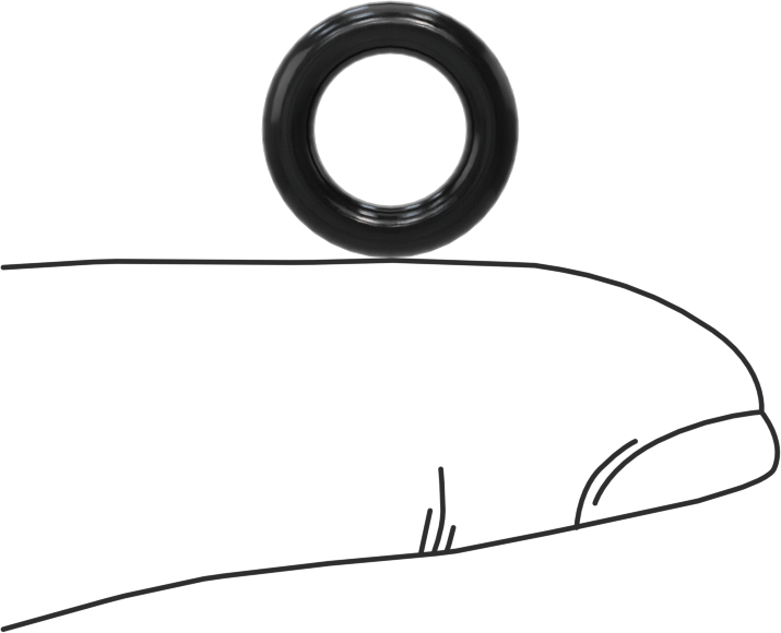 Suya ve Buhara Dayanıklı Yumuşak EPDM O-Rings, 3/32 Kesirli Genişlik, Dash Numarası 109