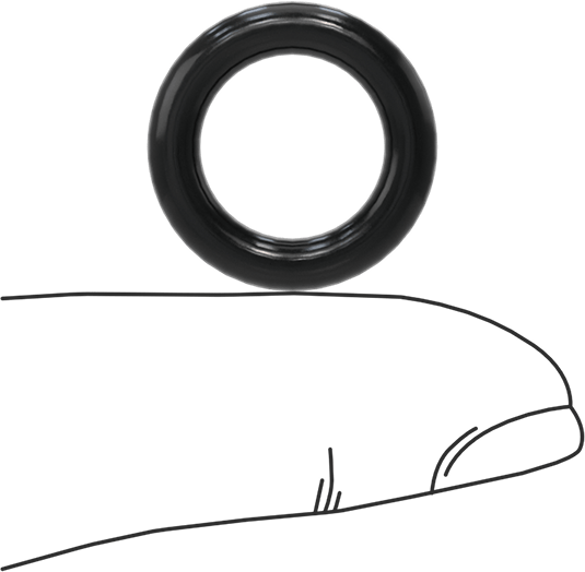 Suya ve Buhara Dayanıklı Yumuşak EPDM O-Rings, 1/8 Kesirli Genişlik, Dash Numarası 206