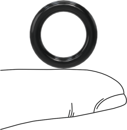 Suya ve Buhara Dayanıklı Yumuşak EPDM O-Rings, 1/8 Kesirli Genişlik, Dash Numarası 207