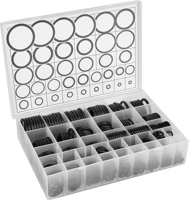 Yağa Dayanıklı Buna-N O-Ring Assortment, 436 Pieces