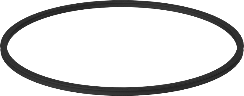 X Profilli Yağa Dayanıklı Buna-N O-Ring, 1/4 Kesirli Genişlik, Dash Numarası 449