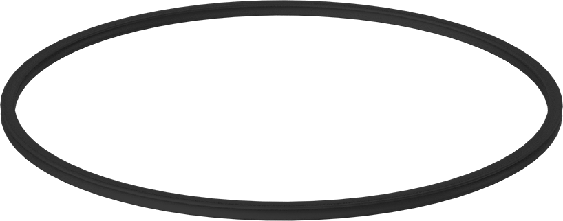 X Profilli Yağa Dayanıklı Buna-N O-Ring, 1/4 Kesirli Genişlik, Dash Numarası 450