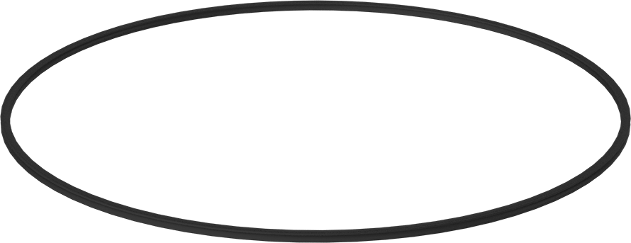 X Profilli Yağa Dayanıklı Buna-N O-Ring, 1/4 Kesirli Genişlik, Dash Numarası 466