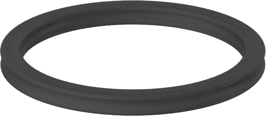 X Profilli Yağa Dayanıklı Buna-N O-Ring, 3/32 Kesirli Genişlik, Dash Numarası 122