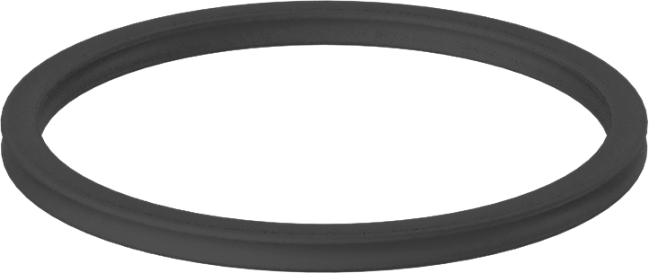 X Profilli Yağa Dayanıklı Buna-N O-Ring, 3/32 Kesirli Genişlik, Dash Numarası 129