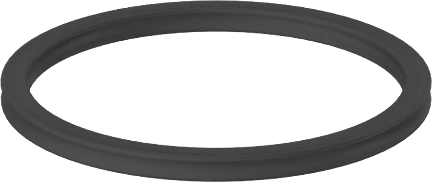 X Profilli Yağa Dayanıklı Buna-N O-Ring, 1/16 Kesirli Genişlik, Dash Numarası 022