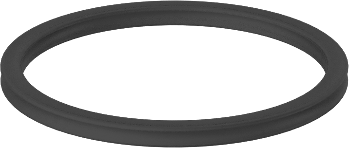 X Profilli Yağa Dayanıklı Buna-N O-Ring, 3/32 Kesirli Genişlik, Dash Numarası 128
