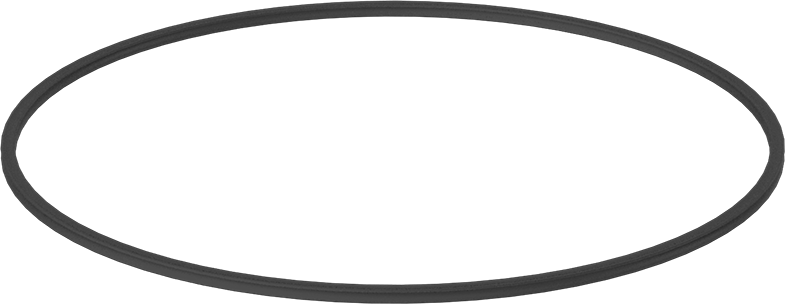 X Profilli Yağa Dayanıklı Buna-N O-Ring, 1/8 Kesirli Genişlik, Dash Numarası 264