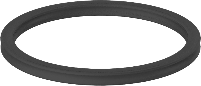 X Profilli Yağa Dayanıklı Buna-N O-Ring, 3/32 Kesirli Genişlik, Dash Numarası 126