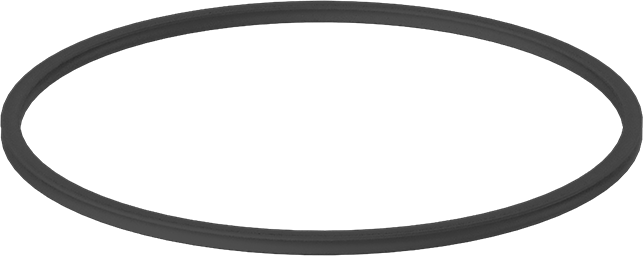 X Profilli Yağa Dayanıklı Buna-N O-Ring, 1/8 Kesirli Genişlik, Dash Numarası 246