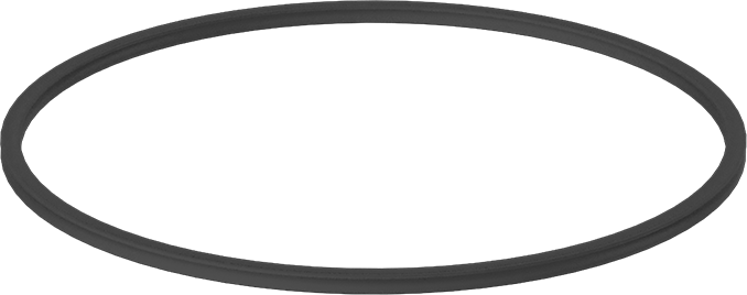 X Profilli Yağa Dayanıklı Buna-N O-Ring, 1/8 Kesirli Genişlik, Dash Numarası 250