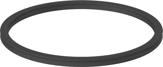 X Profilli Yağa Dayanıklı Buna-N O-Ring, 3/16 Kesirli Genişlik, Dash Numarası 345