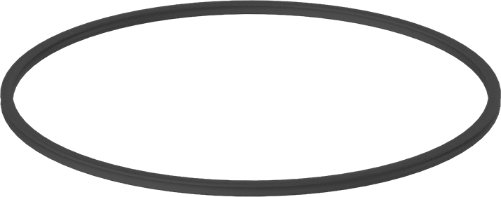 X Profilli Yağa Dayanıklı Buna-N O-Ring, 1/8 Kesirli Genişlik, Dash Numarası 254