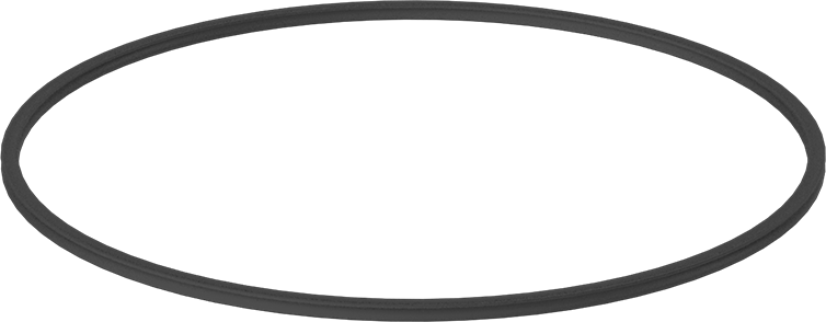 X Profilli Yağa Dayanıklı Buna-N O-Ring, 1/8 Kesirli Genişlik, Dash Numarası 260