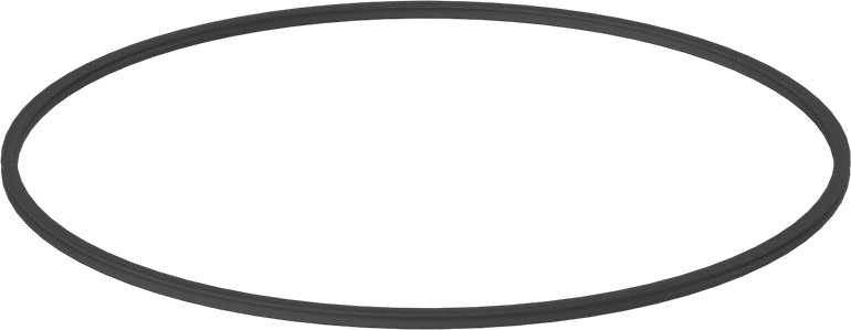 X Profilli Yağa Dayanıklı Buna-N O-Ring, 1/8 Kesirli Genişlik, Dash Numarası 263