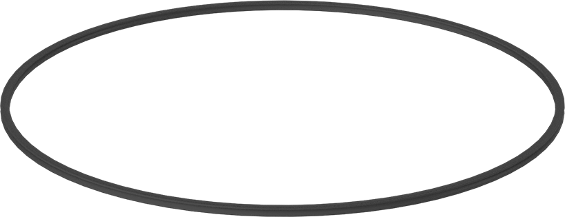 X Profilli Yağa Dayanıklı Buna-N O-Ring, 1/8 Kesirli Genişlik, Dash Numarası 269