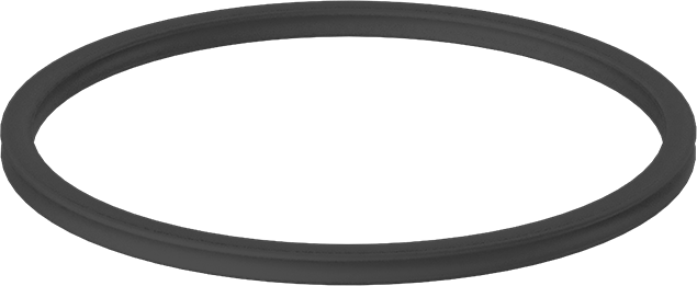 X Profilli Yağa Dayanıklı Buna-N O-Ring, 3/16 Kesirli Genişlik, Dash Numarası 347