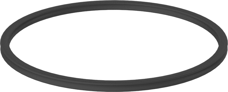X Profilli Yağa Dayanıklı Buna-N O-Ring, 1/4 Kesirli Genişlik, Dash Numarası 440
