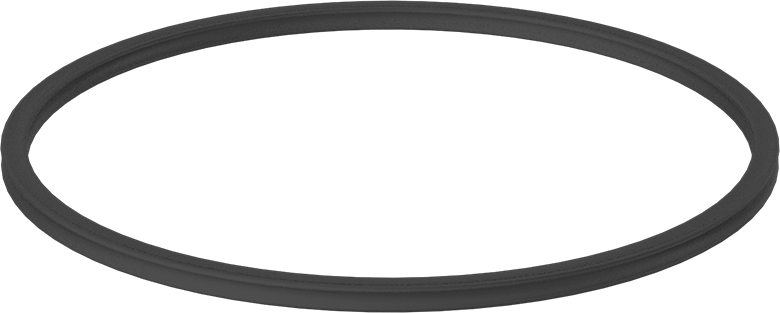 X Profilli Yağa Dayanıklı Buna-N O-Ring, 1/4 Kesirli Genişlik, Dash Numarası 444