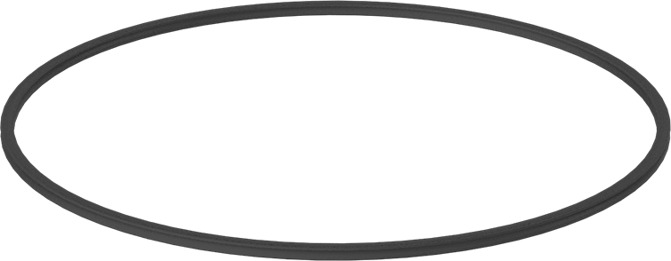 X Profilli Yağa Dayanıklı Buna-N O-Ring, 1/8 Kesirli Genişlik, Dash Numarası 262
