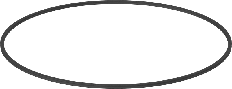 X Profilli Yağa Dayanıklı Buna-N O-Ring, 1/8 Kesirli Genişlik, Dash Numarası 271