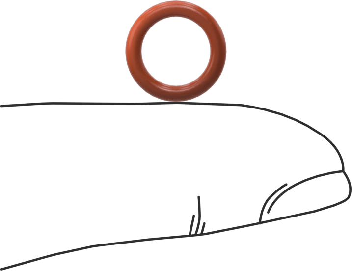 Yüksek Sıcaklık Silikon O-Ring, 1/16 Kesirli Genişlik, Dash Numarası 011