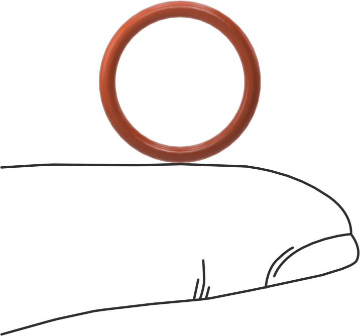 Yüksek Sıcaklık Silikon O-Ring, 1/16 Kesirli Genişlik, Dash Numarası 015