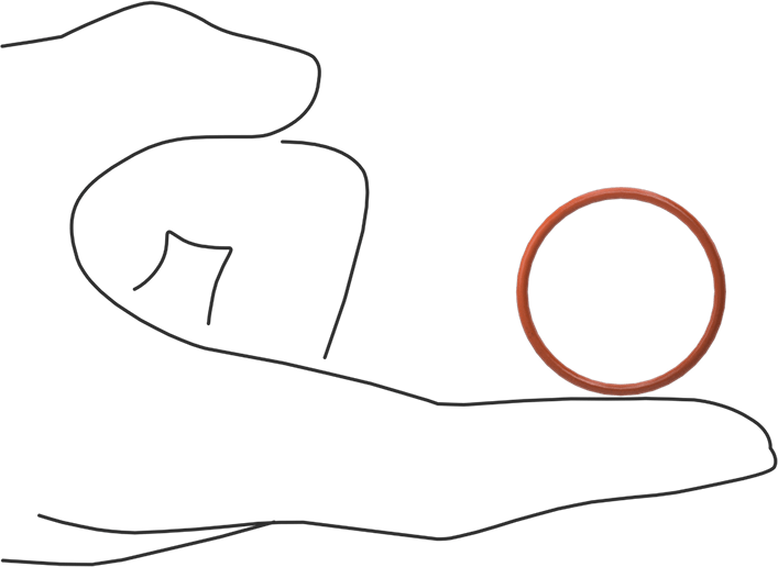 Yüksek Sıcaklık Silikon O-Ring, 1/16 Kesirli Genişlik, Dash Numarası 024