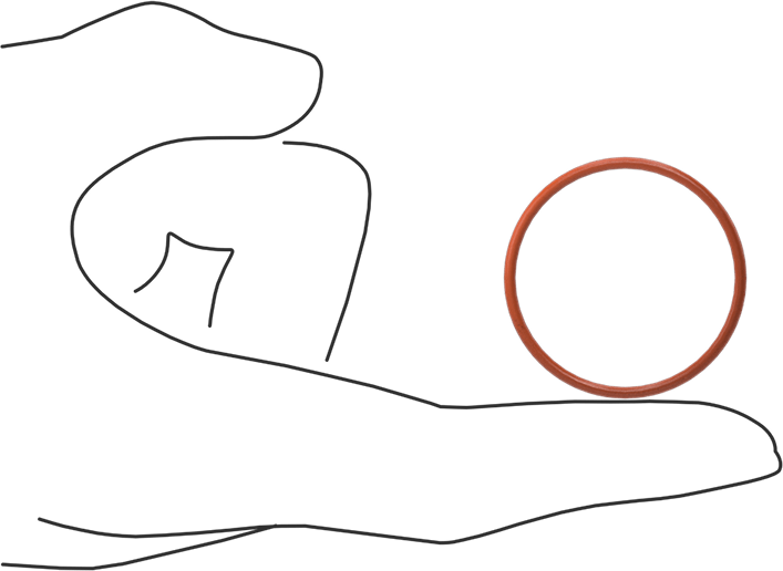 Yüksek Sıcaklık Silikon O-Ring, 1/16 Kesirli Genişlik, Dash Numarası 027