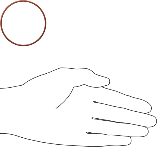 Yüksek Sıcaklık Silikon O-Ring, 1/16 Kesirli Genişlik, Dash Numarası 033