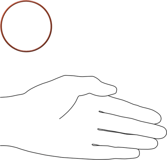 Yüksek Sıcaklık Silikon O-Ring, 1/16 Kesirli Genişlik, Dash Numarası 034