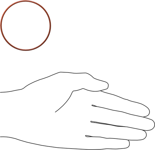 Yüksek Sıcaklık Silikon O-Ring, 1/16 Kesirli Genişlik, Dash Numarası 035