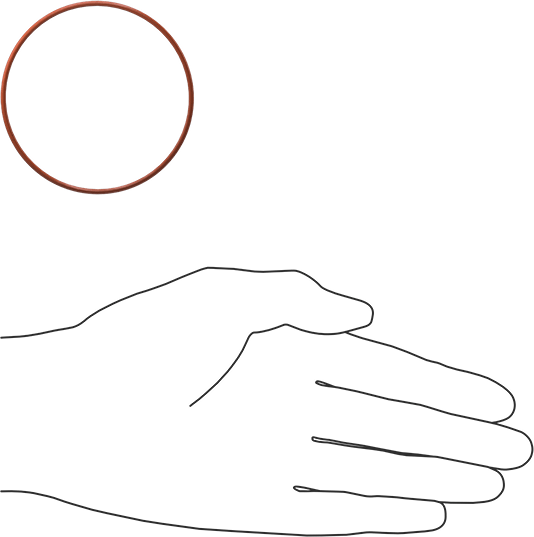 Yüksek Sıcaklık Silikon O-Ring, 1/16 Kesirli Genişlik, Dash Numarası 037