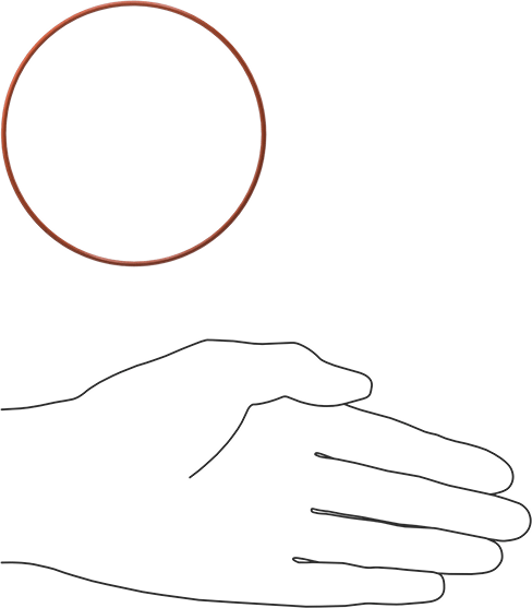 Yüksek Sıcaklık Silikon O-Ring, 1/16 Kesirli Genişlik, Dash Numarası 043