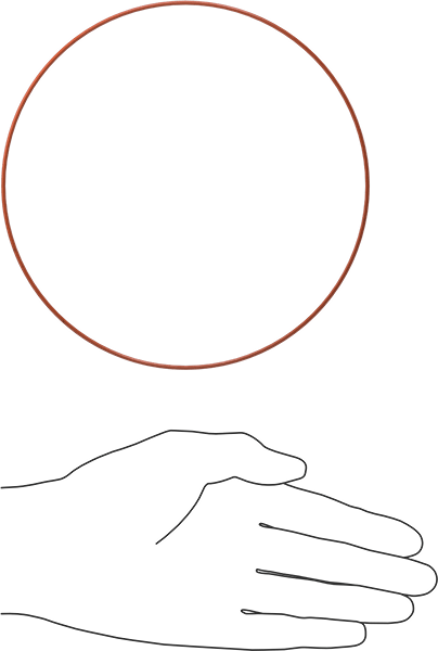 Yüksek Sıcaklık Silikon O-Ring, 1/16 Kesirli Genişlik, Dash Numarası 053