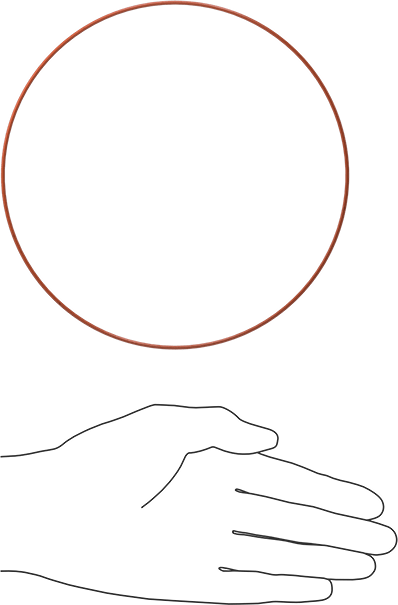 Yüksek Sıcaklık Silikon O-Ring, 1/16 Kesirli Genişlik, Dash Numarası 054