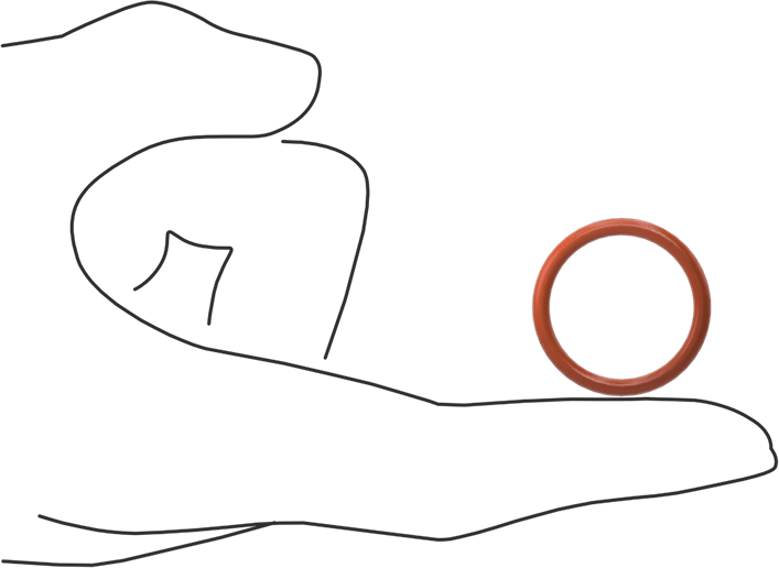 Yüksek Sıcaklık Silikon O-Ring, 3/32 Kesirli Genişlik, Dash Numarası 118