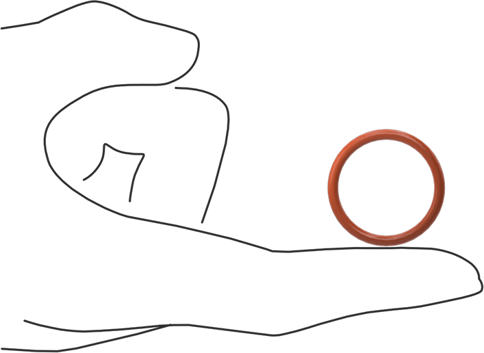 Yüksek Sıcaklık Silikon O-Ring, 3/32 Kesirli Genişlik, Dash Numarası 119