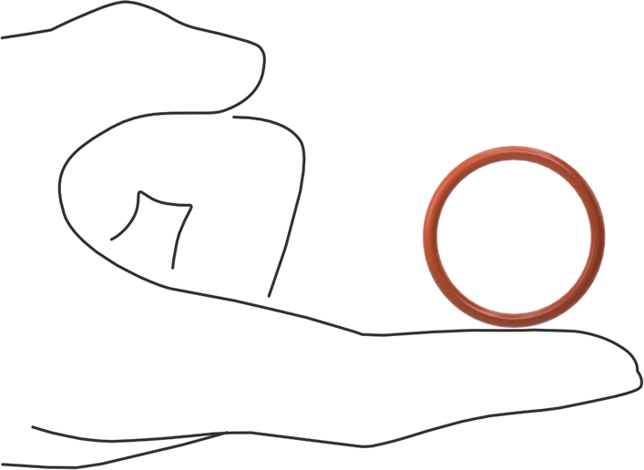 Yüksek Sıcaklık Silikon O-Ring, 3/32 Kesirli Genişlik, Dash Numarası 122