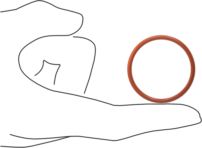 Yüksek Sıcaklık Silikon O-Ring, 3/32 Kesirli Genişlik, Dash Numarası 126