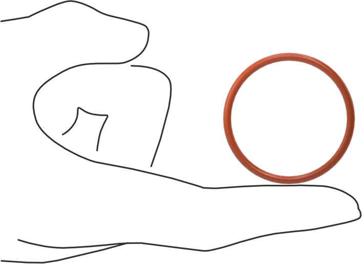 Yüksek Sıcaklık Silikon O-Ring, 3/32 Kesirli Genişlik, Dash Numarası 128