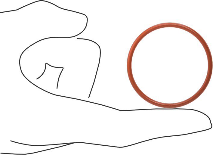 Yüksek Sıcaklık Silikon O-Ring, 3/32 Kesirli Genişlik, Dash Numarası 131